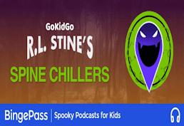GoKidGo RL Stine Spine Chillers Hoopla Bingepass logo