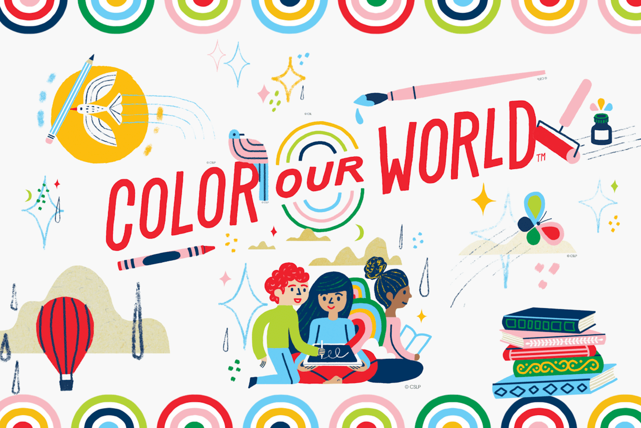 Color Our World Summer Reading Theme image