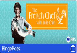 French chef with Julia Child Hoopla Bingepass logo
