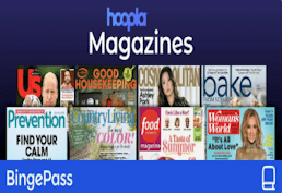 Hoopla Magazines Bingepass Logo